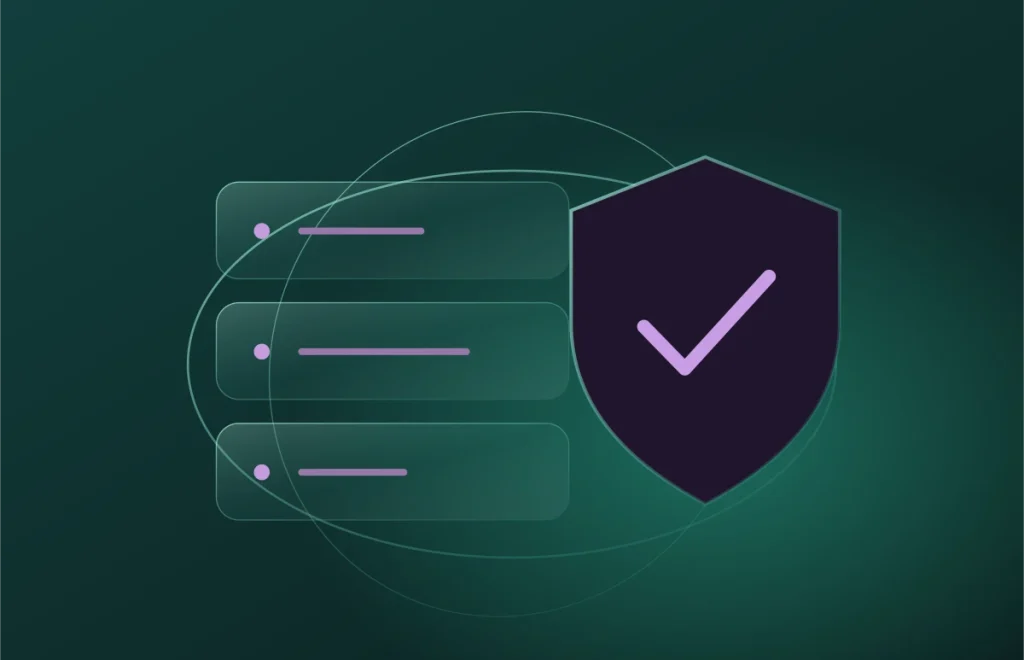 hosting-assistenza Infrastruttura hosting affiancata da uno scudo: manutenzione, protezione e continuità del servizio.