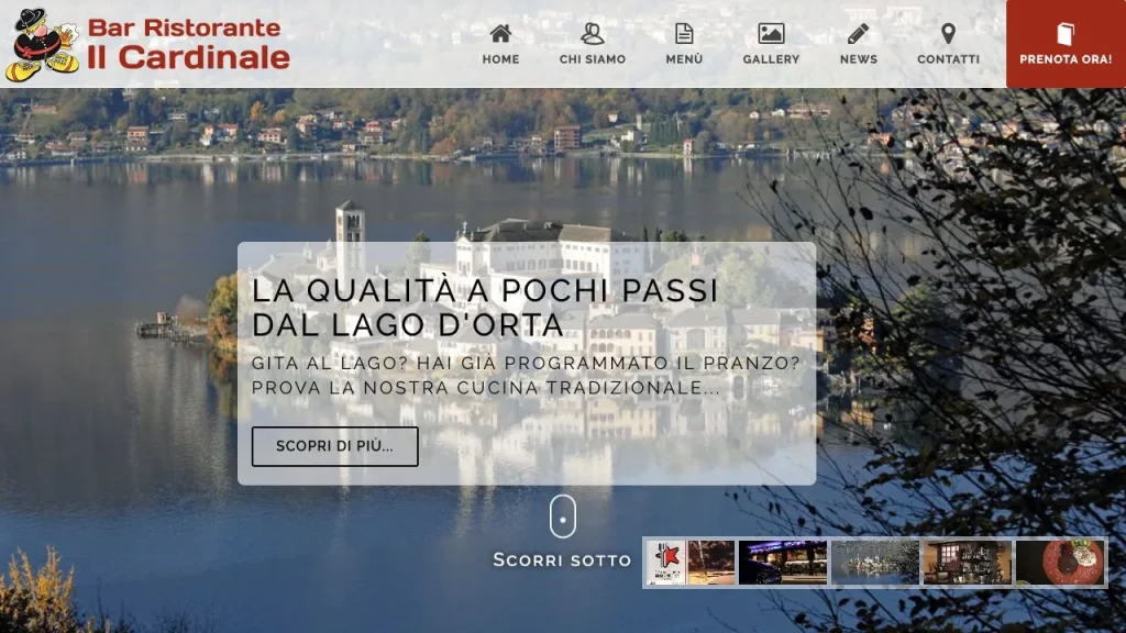 Ristorante Il Cardinale — public website Ristorante Il Cardinale website homepage.