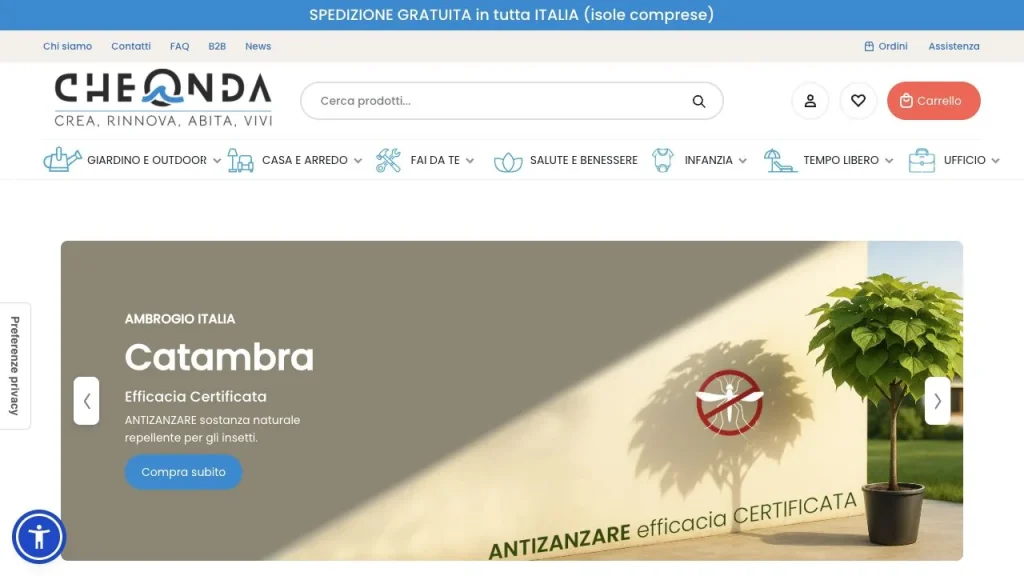Cheonda — public website Cheonda website homepage.