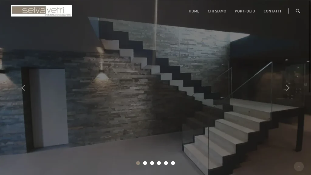 Selva Vetri website homepage.